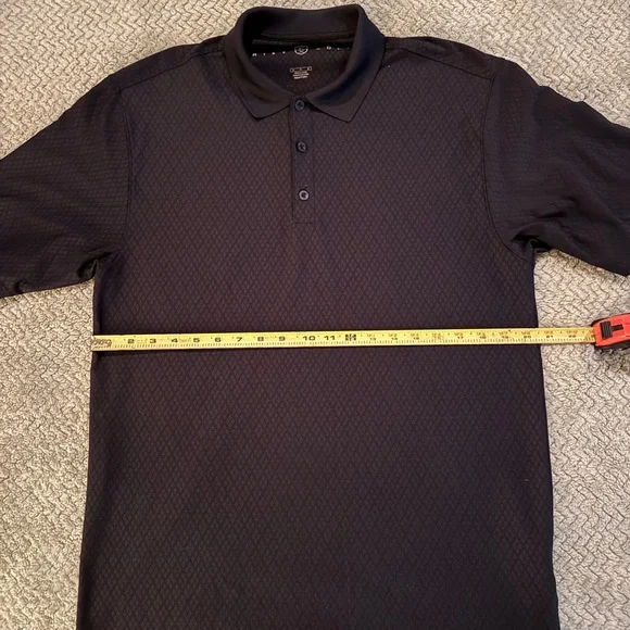 Nike Men's Dri-Fit Black Patterned Golf Polo Shirt - Picture 5 of 5
